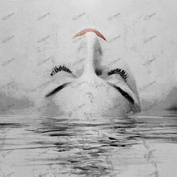 Арт-панель на холсте Alex Turco Woman Tribute Silver Think SILVERTHINK