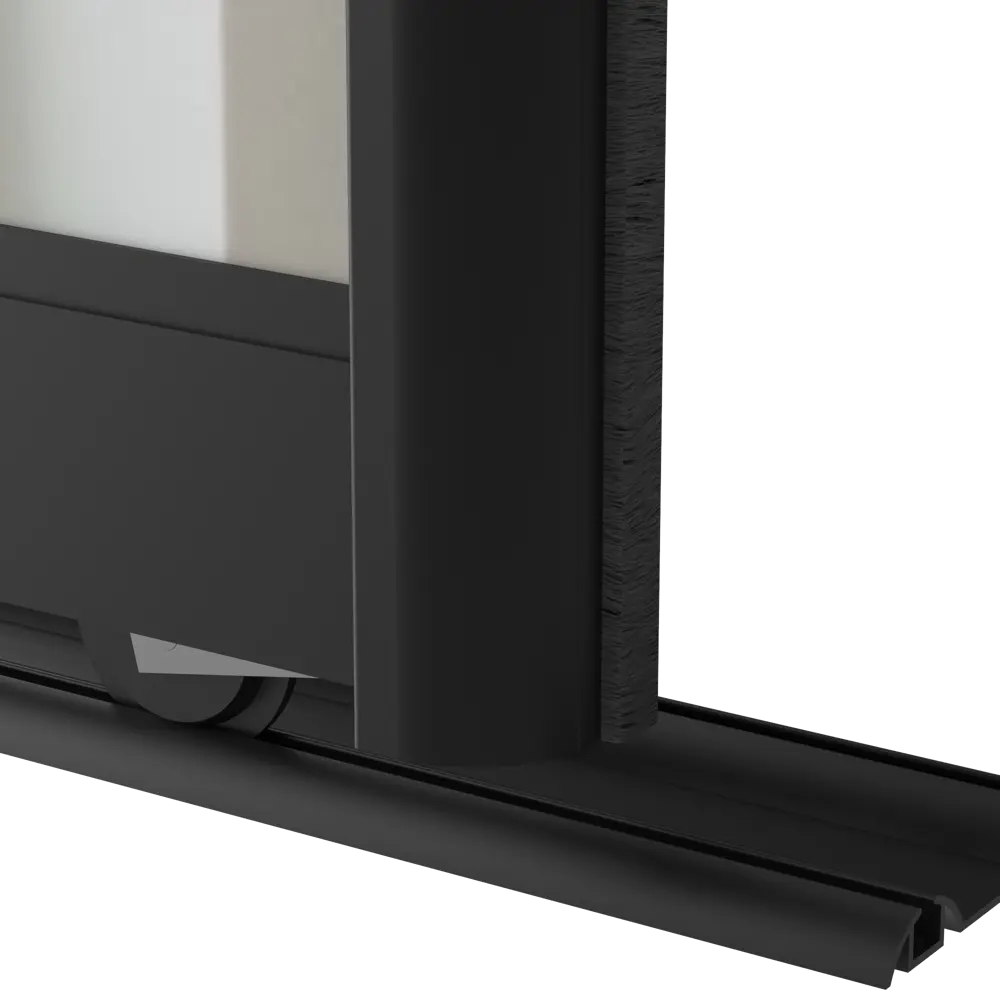 Дверь-купе KONSENSA 244.5x70.4 см с зеркалом профиль черный STLM-2013231 - Вид №4