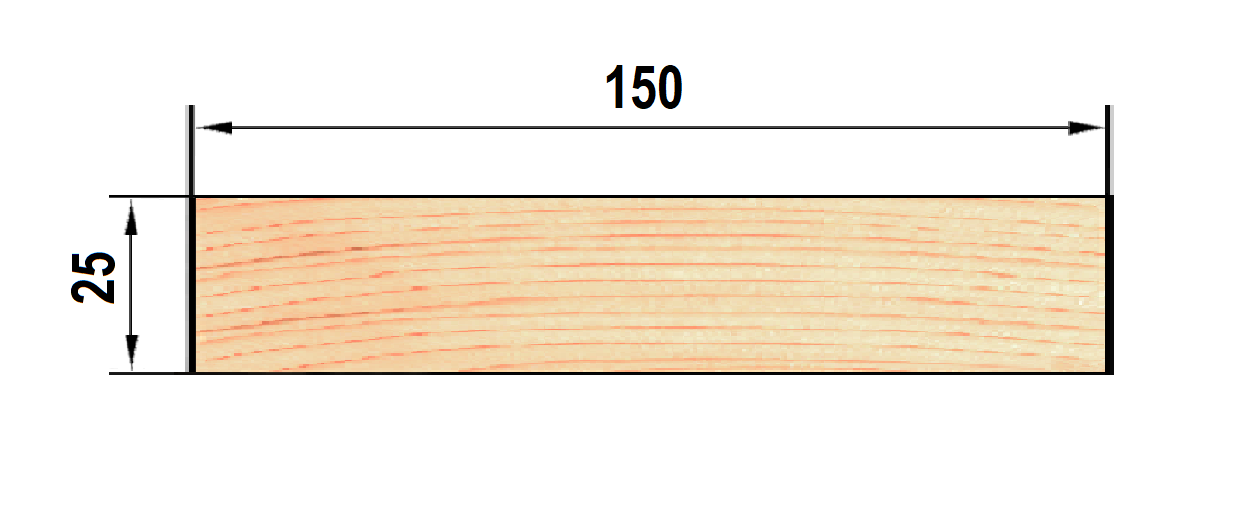 Доска строительная Santreyd 25х150х3000 мм для каркаса и обрешетки 82134781 STLM-0020010 - Вид №3