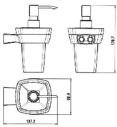 Paini Lady 89CR031VR дозатор для жидкого мыла - Вид №1
