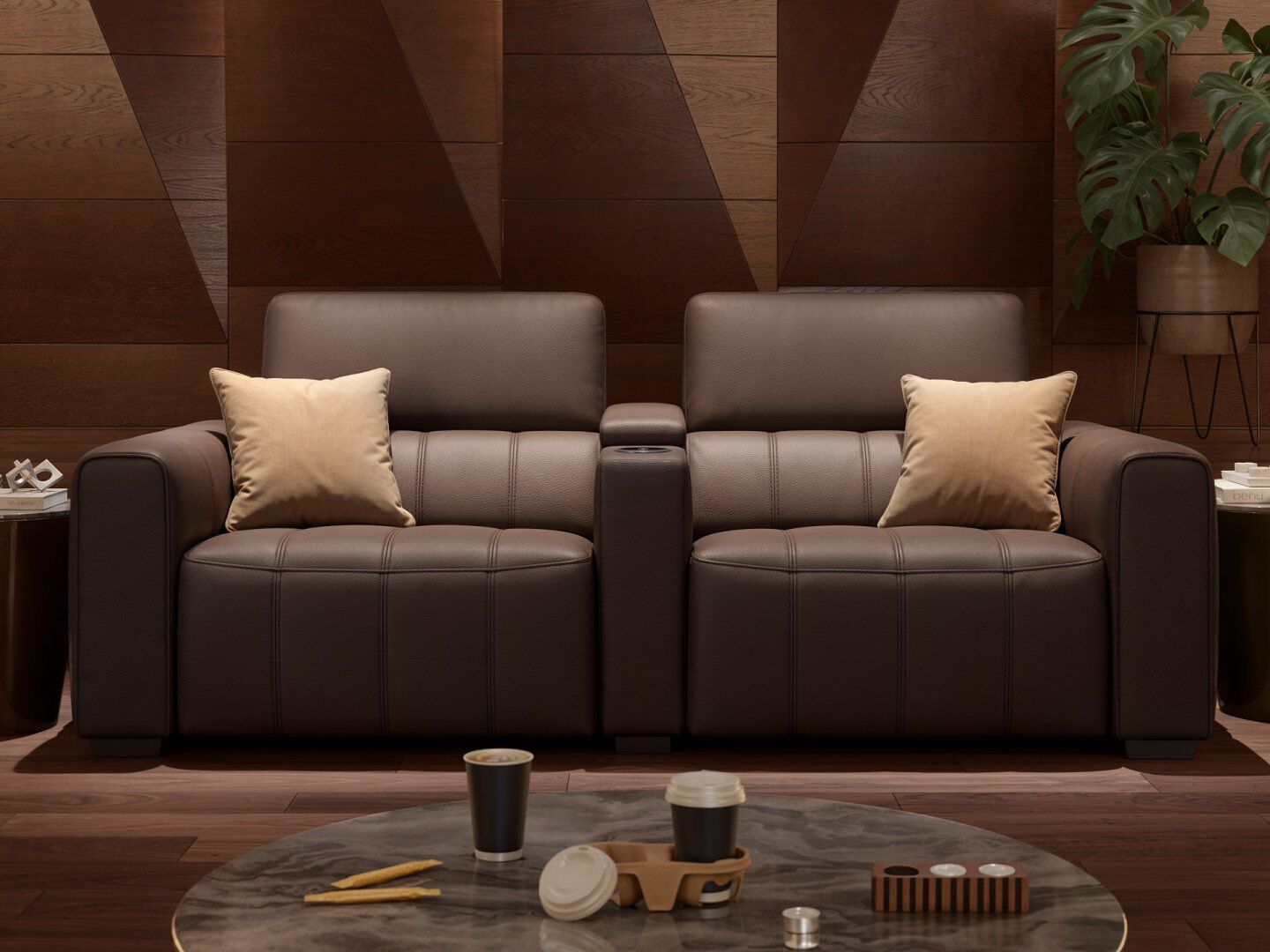 2-местный кожаный диван Sofanella Малибу ARCH-00090653 - Вид №4