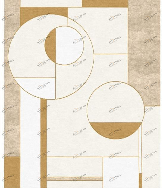 Tapis Rouge Прямоугольный коврик ручной работы из шерсти и шелка Abstraction Tr1750