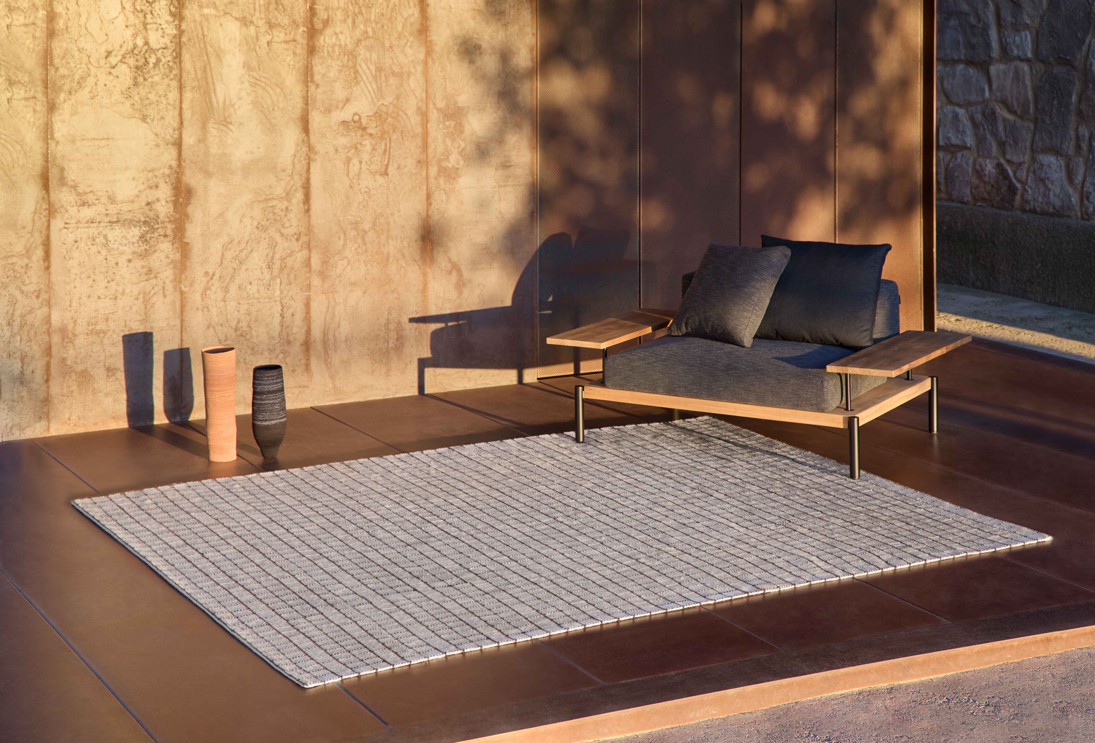 Рециркулированный ПЭТ прямоугольный ковер ручной работы GAN сетки ARCH-00143186