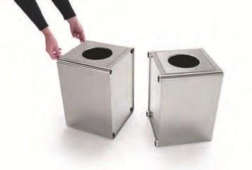 Caimi Brevetti Урна для мусора из нержавеющей стали для улицы Prisma sun-id-1429572 - Вид №2