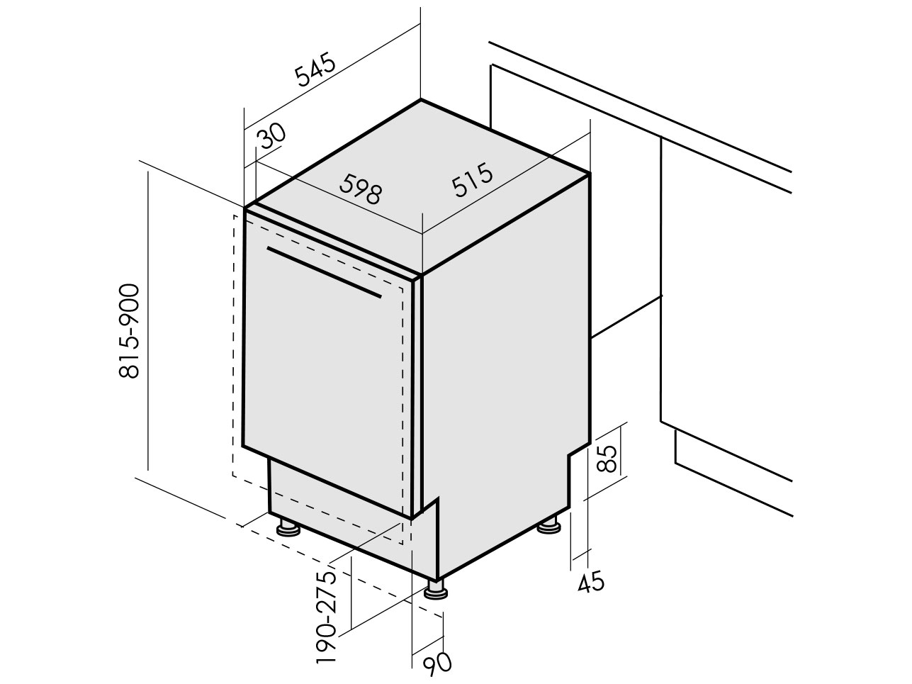 1197037 Встраиваемая посудомоечная машина MBS DW-601 STDN-0094406 - Вид №13