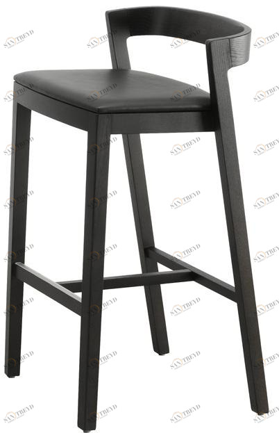 Bedont Высокий табурет из ясеня со встроенной подушкой Drive B54 c00s / c00l / p01s / p02s