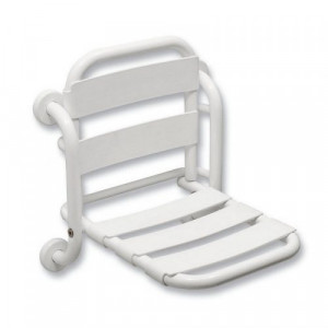 12008V Idral Настенное складывающееся сиденье для душа со спинкой серии EASY. Окрашены