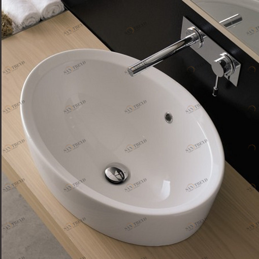 8056A Встроенная раковина под столешницу овальная Scarabeo Ceramiche 