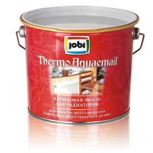 Эмаль акриловая для радиаторов быстросохнущая Jobi Thermoaquaemail [ТермоАкваэмаль) 0,9л