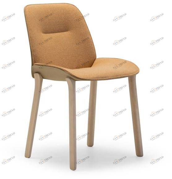 Andreu World Стул из мягкой ткани Nuez sun-id-1381373