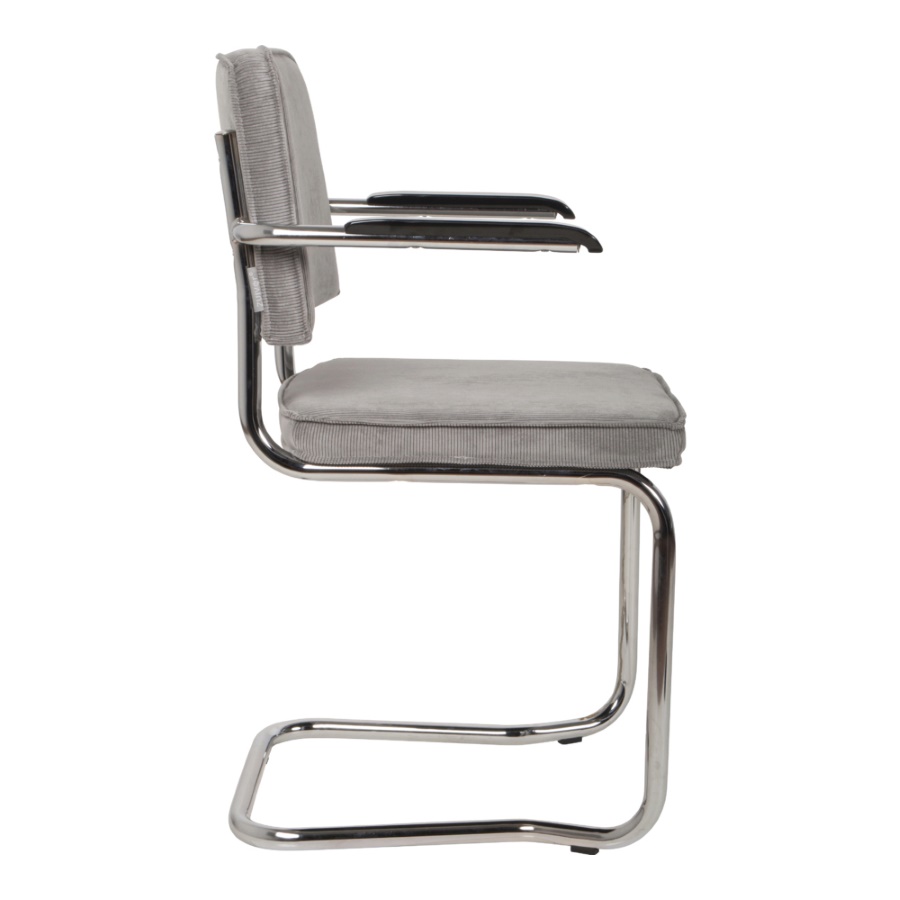 Кресло Ridge Kink Rib светло-серое Zuiver 1200063 - Вид №4