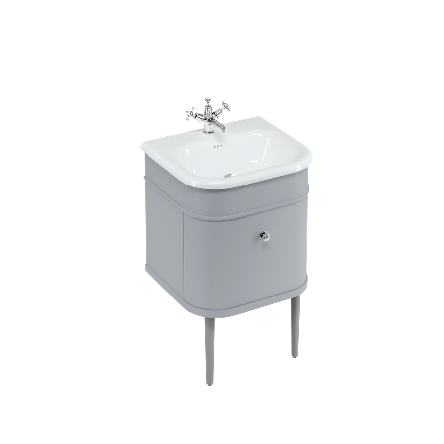 Burlington Chalfont Chalfont 550мм Тумбочка с одним выдвижным ящиком - Классический серый без ног (настенный) CH55G 