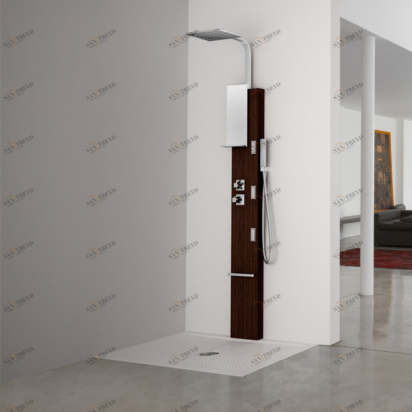 Душевая колонна термостатическая GLAMM 1 Novellini GLAMM цвета тик GLAM1VTT