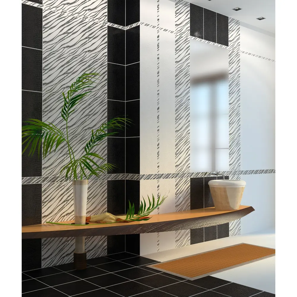 Плитка настенная Golden Tile «Кайман» 25х40 см 1.5 м2 цвет белый 13198204 STLM-2199834  - Вид №3