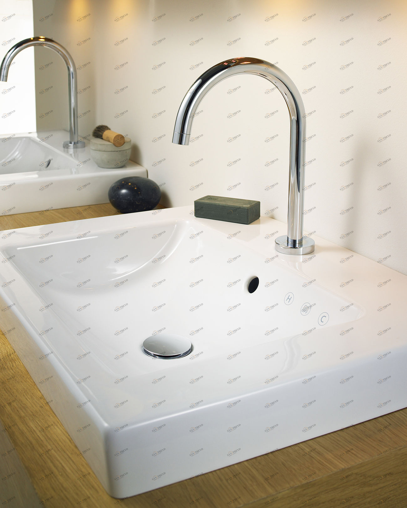 GB1146010101 Накладная раковина под столешницу  овальная Gustavsberg 