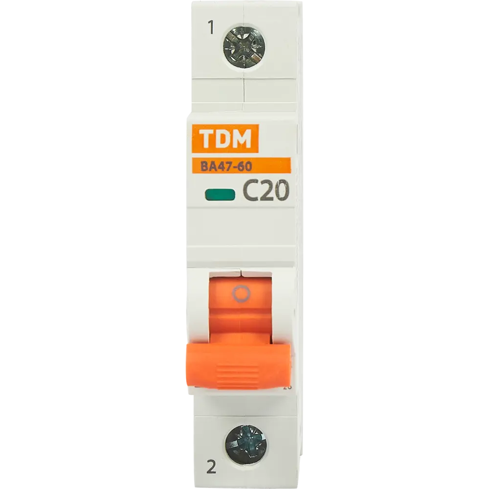 84399502 Автоматический выключатель TDM Electric ВА47-60 1P C20 А 6 кА SQ0223-0078 STLM-0049275  - Вид №1