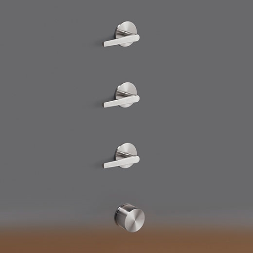 Термостатический смеситель для душа набора с 3 запорными клапанами  FLG53 CEADESIGN  - Вид №1