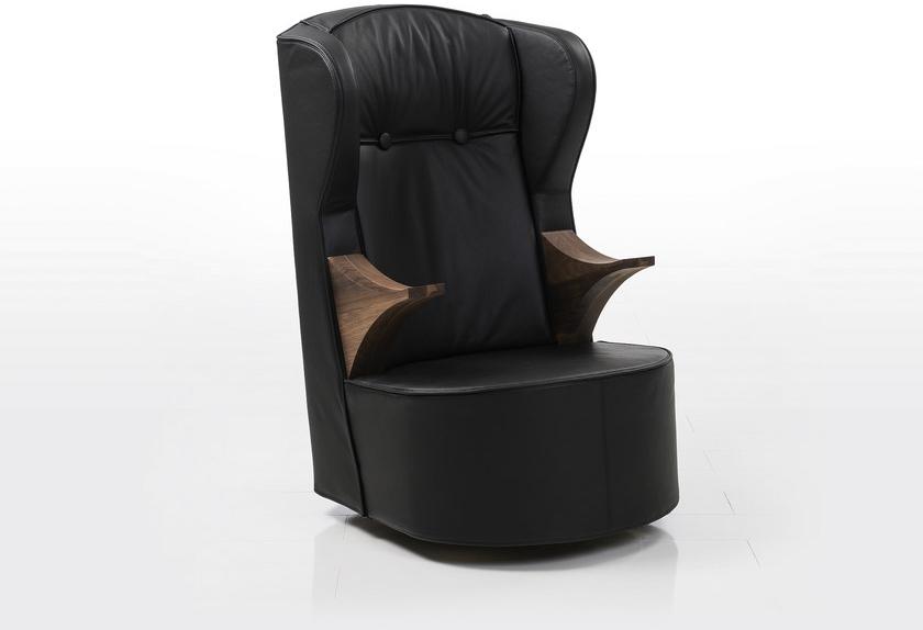 brühl Поворотное кожаное кресло с подлокотниками с высокой спинкой Poem sun-id-1469199 - Вид №1