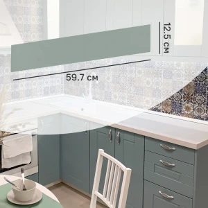 Фасад выдвижного ящика Томари 59.7x12.5см KONSENSA МДФ цвет голубой