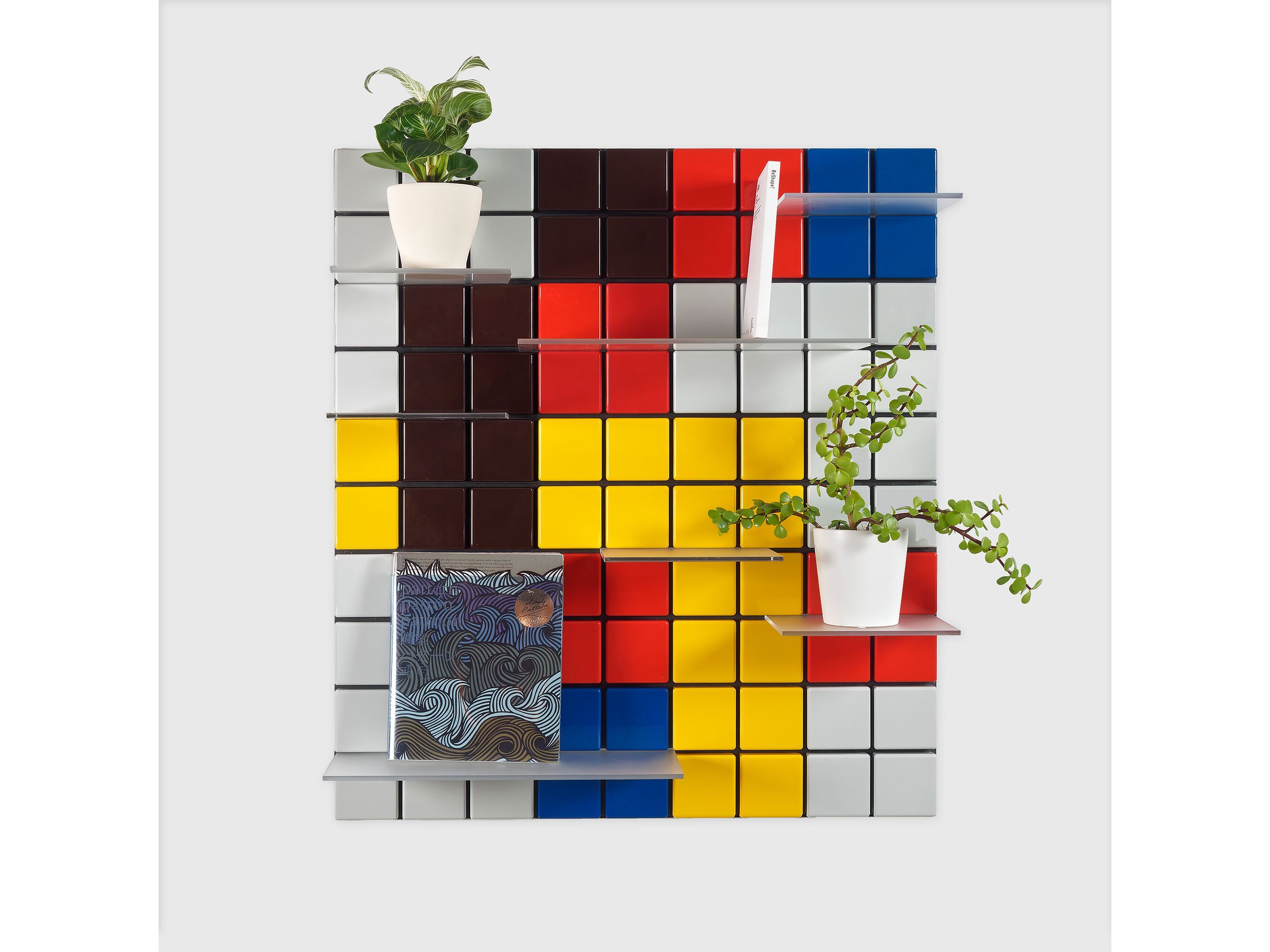 Модульная подвесная Книжная полка из АБС-пластика Pellington Design CONFETTI CK BAUHAUS2 ARCH-00130950 - Вид №1