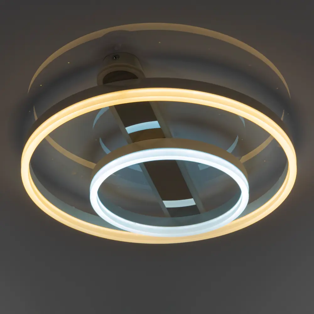 Люстра потолочная светодиодная диммируемая Ritter Eclipse 52086 7 с д/у 96 Вт 24 м² 2700К-6500К цвет белый/хром 84339758 STLM-2093908  - Вид №1