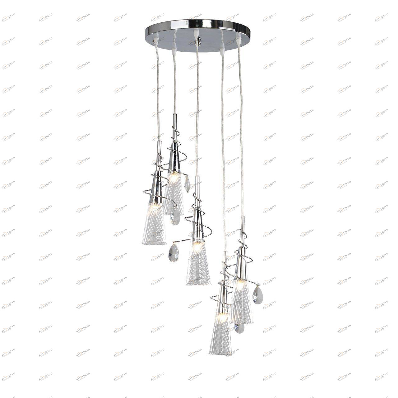 Люстра дизайнерская Already хром прозрачная 711054 LIGHTSTAR КАСКАД 056283 Хром