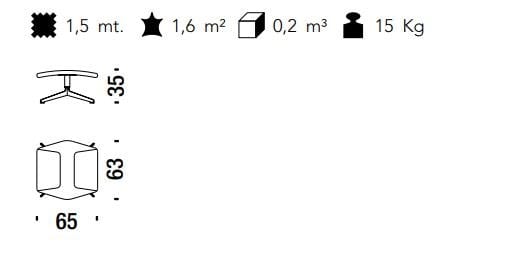 Кожаная вращающаяся спицевая подставка для ног MOROSO Take A Line For a Walk ARCH-00000329 - Вид №1