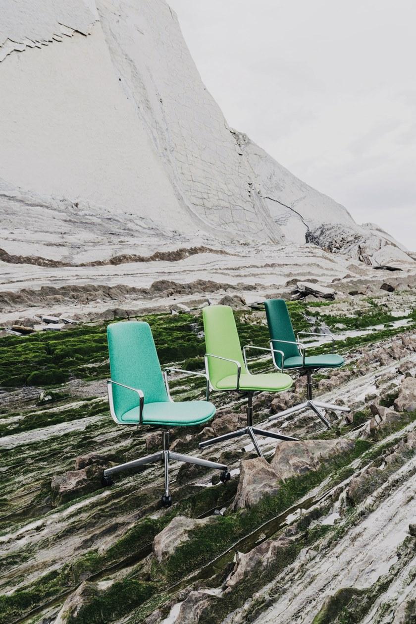 ENEA Офисный стул из ткани с 4 спицами и подлокотниками Lottus conference sun-id-1362390 - Вид №3