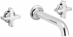 rvb Смеситель для умывальника настенный на 3 отверстия из хромированной латуни Times 4073.--.50