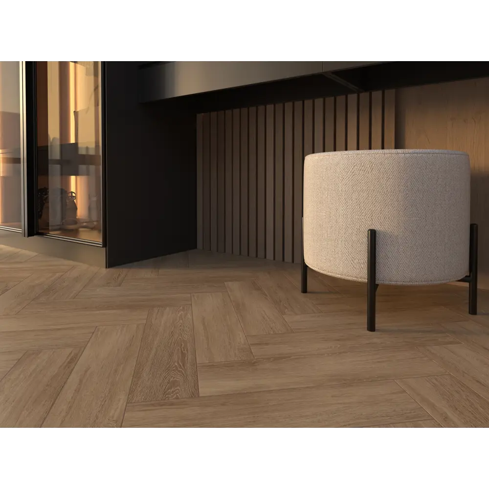 Глазурованный керамогранит Gracia Ceramica Taiga 12.5x50 см 0.875 м² матовый цвет коричневый 83568737 STLM-2076268 - Вид №4