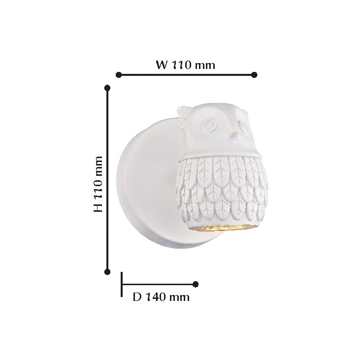 Бра Favourite Gufo 2041-1W FAVOURITE ОРИГИНАЛЬНЫЕ 100353 Белый  - Вид №1