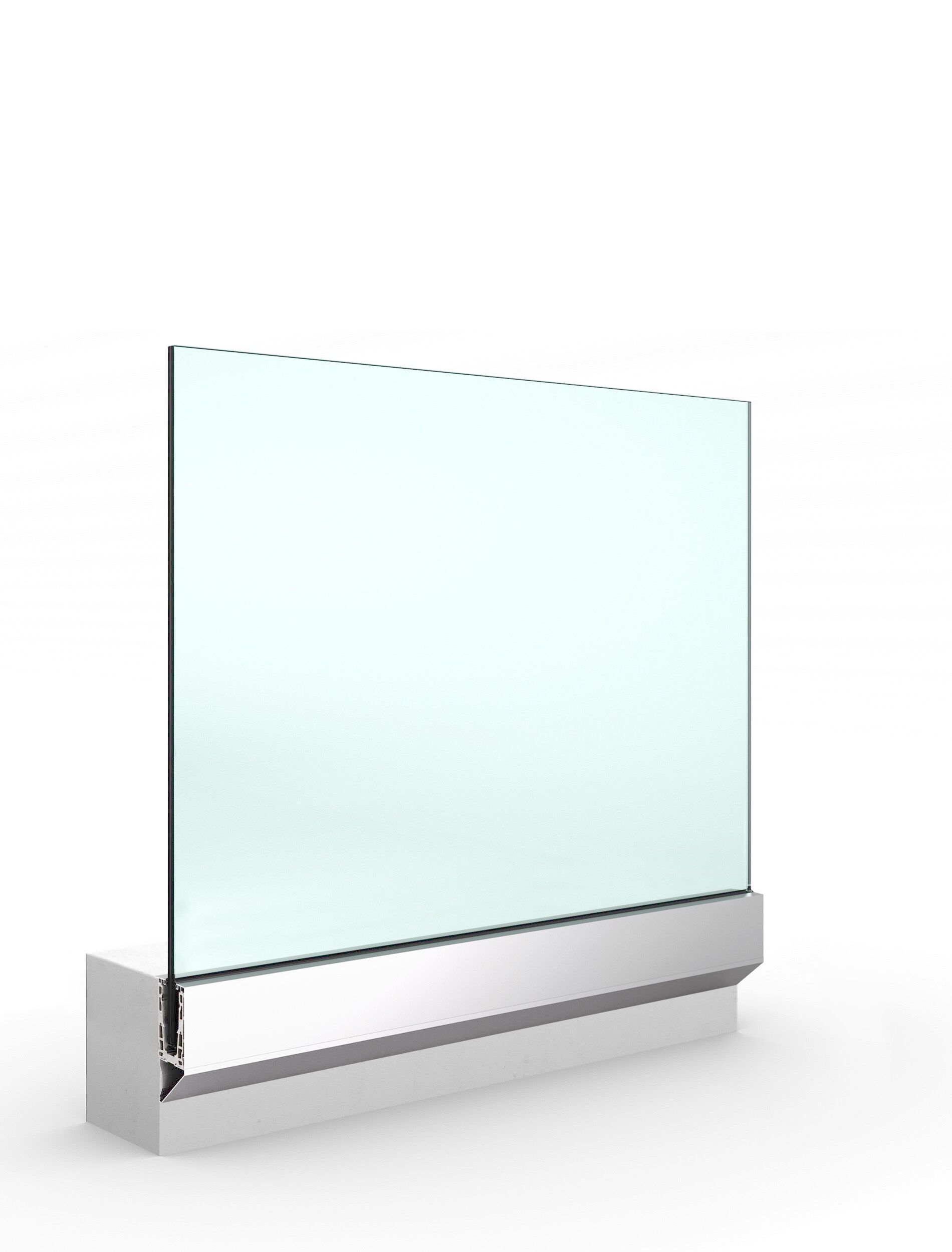 Стеклянный парапет для окон и балконов ALUVETRO система балюстрады GARDA ARCH-00040572 - Вид №13