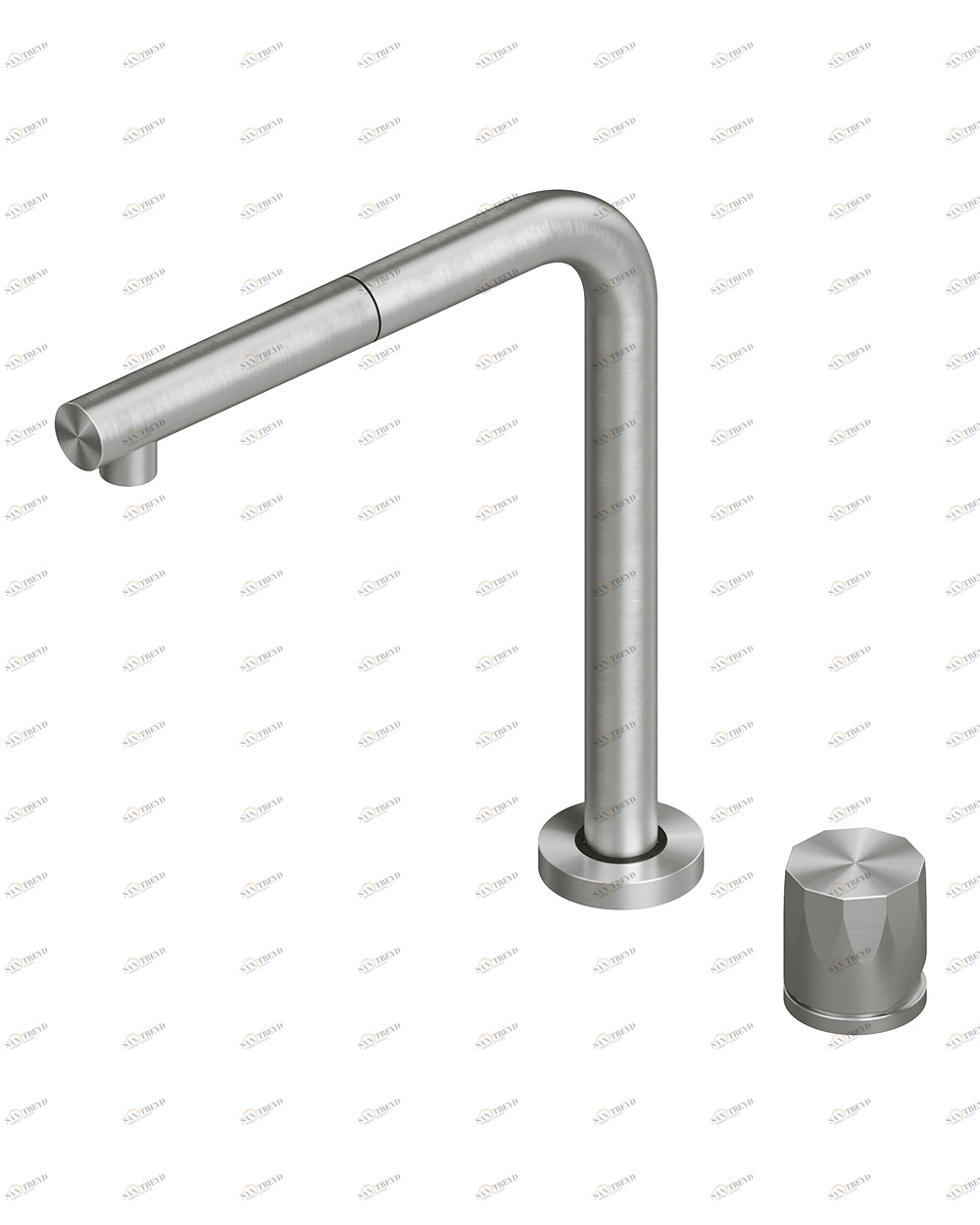 Inox. 443,15. Смеситель для кухни под ветром Quadrodesign 443.15