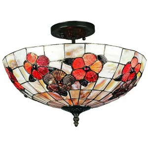 Потолочный светильник Omnilux OML-80607-03 OMNILUX ВИТРАЖ 203020 Красный;прозрачный;разноцветный