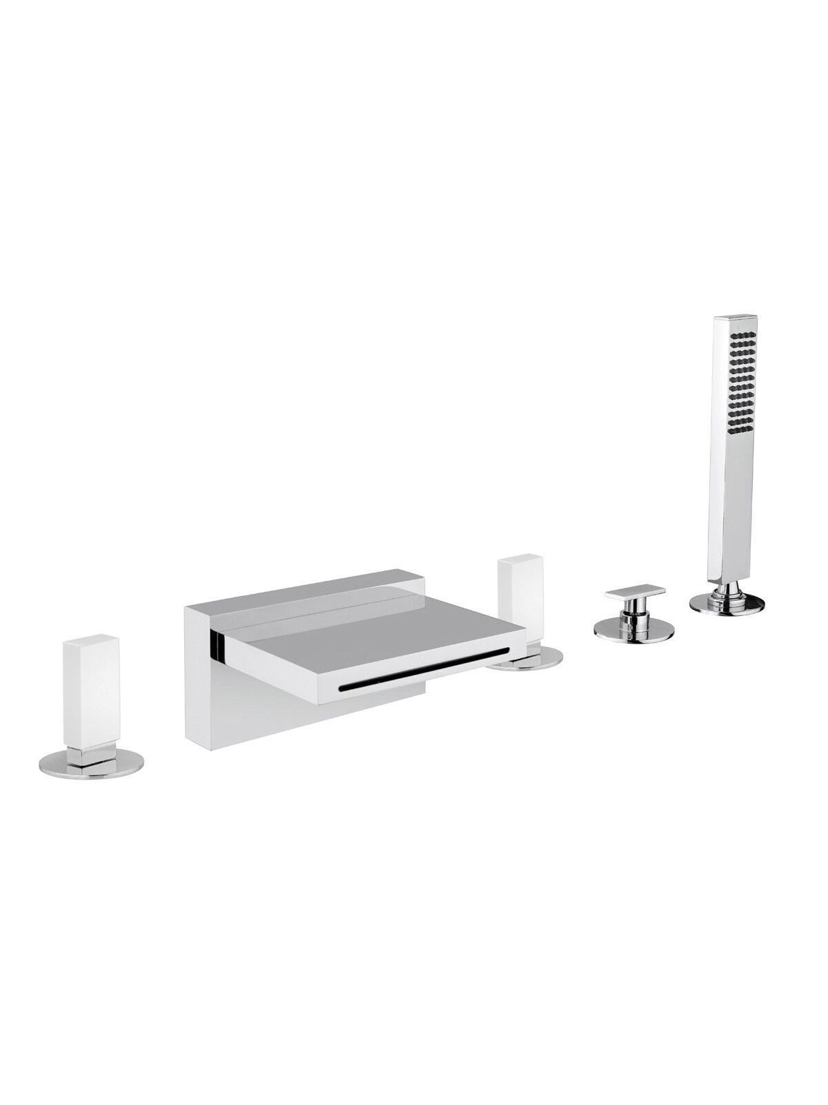 Смеситель для ванны с 5 отверстиями с водопадом и переключателем Rubinetterie Frattini Vita Due ARCH-00038193 - Вид №10