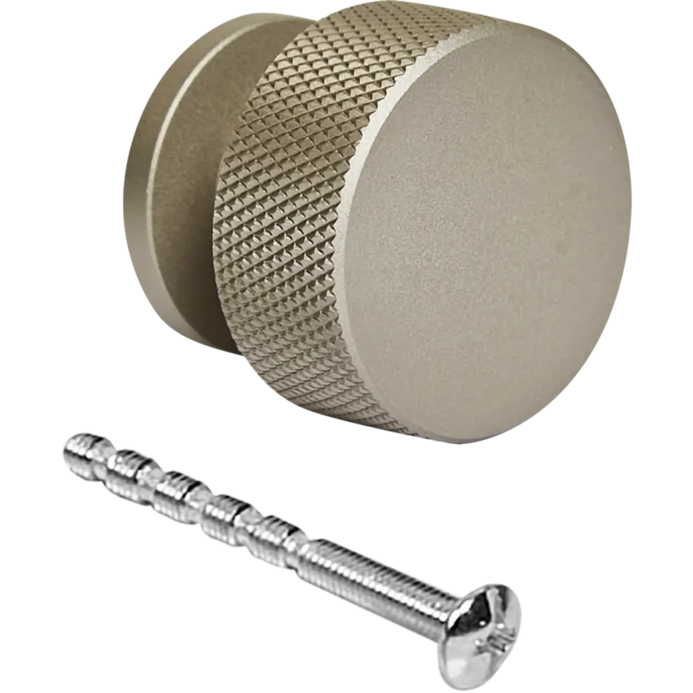 Мебельная ручка-кнопка 6501 матовый никель 30 мм EDSON STLM-2140114 - Вид №2