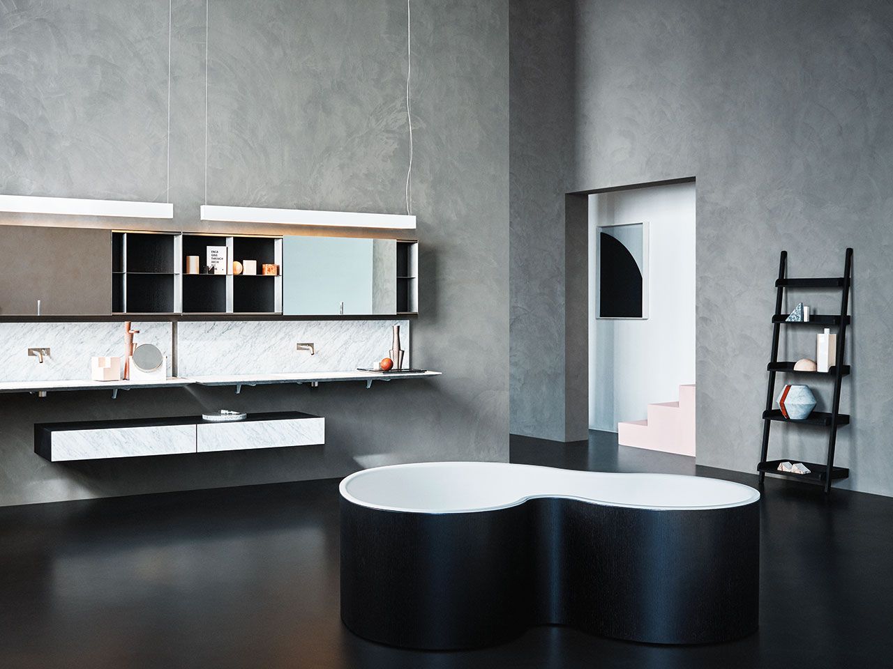 2-местная ванна с твердой поверхностью в центре комнаты Agape DR ARCH-00069648 - Вид №8