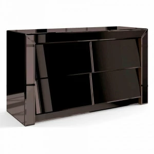 Комод зеркальный черный "Лэвэл" GRAUM ДИЗАЙНЕРСКИЕ 304019 Зеркальный;черный