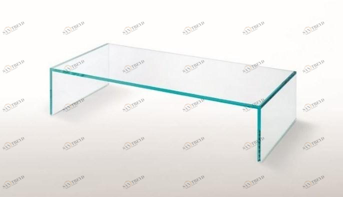 Glas Italia Низкий прямоугольный журнальный столик из хрусталя Ghiacciolo ponte sun-id-1391967