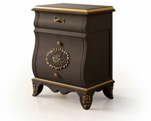 Carpanese Home Прямоугольная тумбочка из дерева с ящиками Heritage 6272