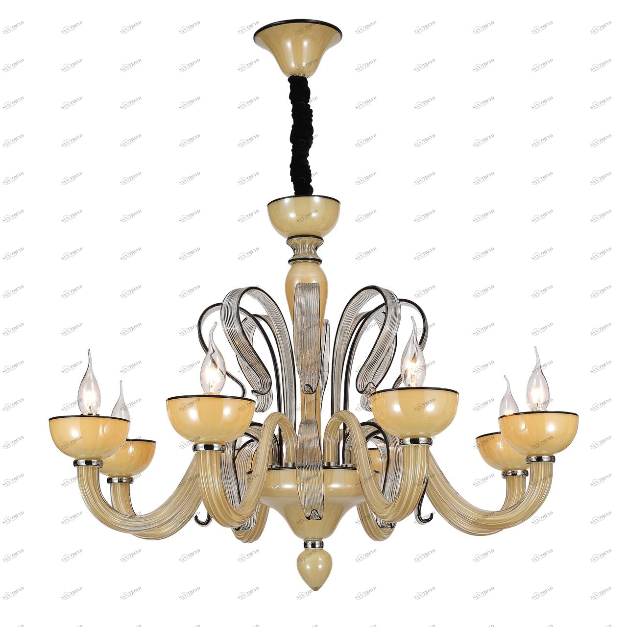 Подвесная люстра ST Luce Smooth SL758.093.08 ST LUCE ДИЗАЙНЕРСКИЕ, SMOOTH 057980 Желтый 