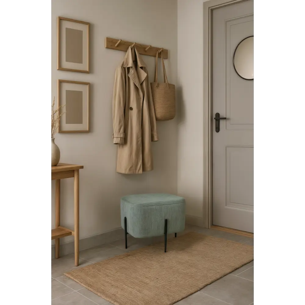 Пуф Эрик на ножках с текстильным сиденьем зеленый 89427524 Santreyd STLM-1581275 - Вид №5