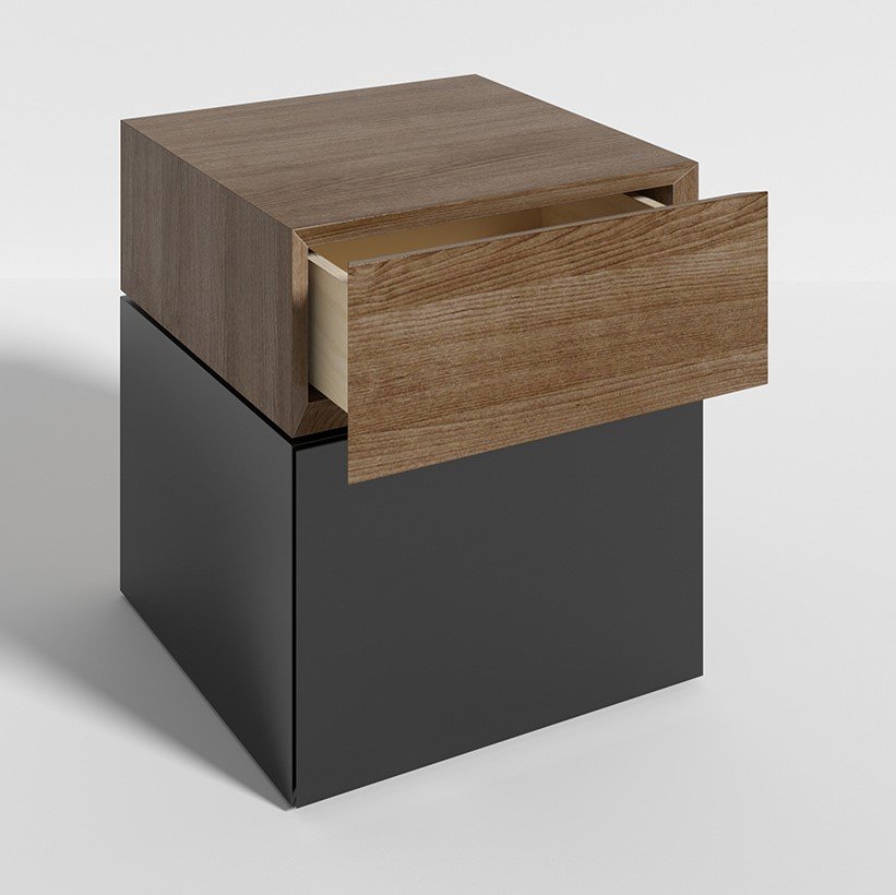 Тумба с ящиками черная One BRAGIN DESIGN  00-3879368 Коричневый;черный  - Вид №1