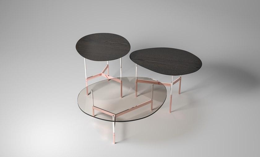 Tonelli Design Журнальный столик с деревянной столешницей sun-id-1357824 - Вид №1