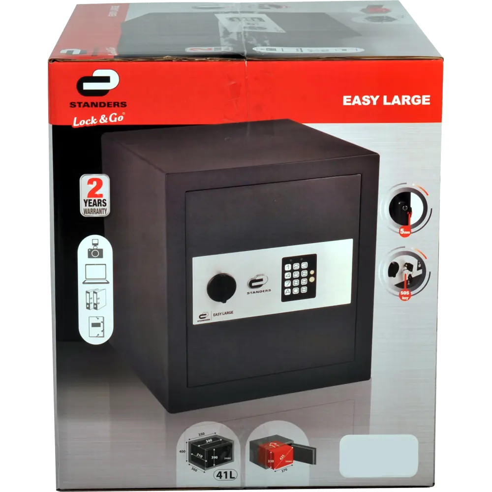 Сейф мебельный Standers N2 с электронным замком сталь 41 л STLM-2133081 - Вид №13