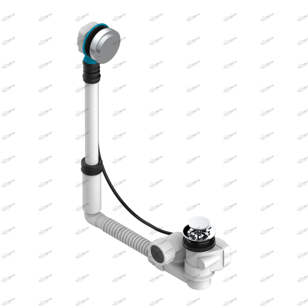 G7B-302 Перелив GEBERIT для ванны. Регулируемая высота : от 165 мм до 390 мм регулируемый вынос: от 110мм до 230мм - европейская модель - выпуск Ø 40 мм поставляется со стильный ручкой управления Thg-paris Beaubourg с рукоятками Хром G7B-302 CAT.A