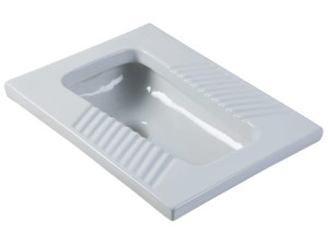 Фарфоровый утопленный турецкий общественный туалет