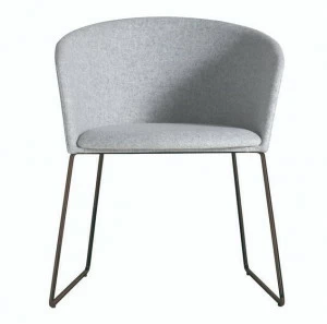 Capdell Санный стул с обивкой из ткани Moon light