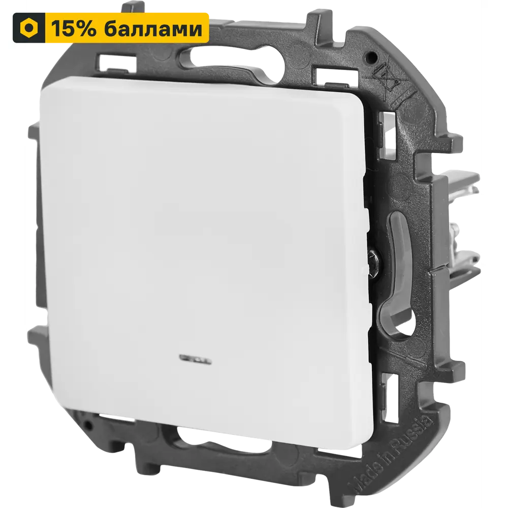 LEXMAN LILIAN - Одноклавишный выключатель с подсветкой для скрытого монтажа 86761731 STLM-0071418