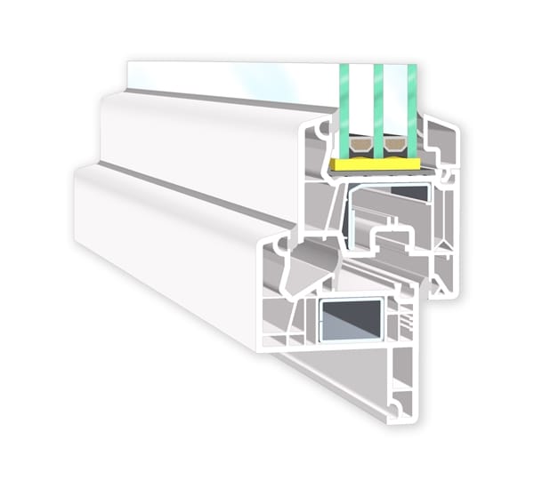 ПВХ створки окна Veka SOFTLINE 76 ARCH-00030650 - Вид №11